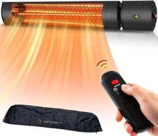 Ceiling/Wall-Mount Infrared Heater Indoor/Outdoor Remote Control Auto Protection