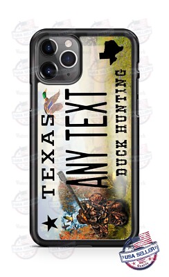 Wild Duck Hunting Texas Auto Plate Phone Case For iPhone 14 Samsung A21 Google 2