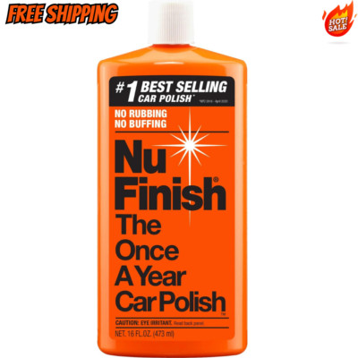 Nu-Finish Liquid Polish 16 oz for Cars, Advanced Top Coat Sealant with Simple...