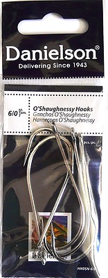 50 Danielson Nickel O'Shaughnessy Fish Fishing Hooks Size 6/0 HXOSN-6/0