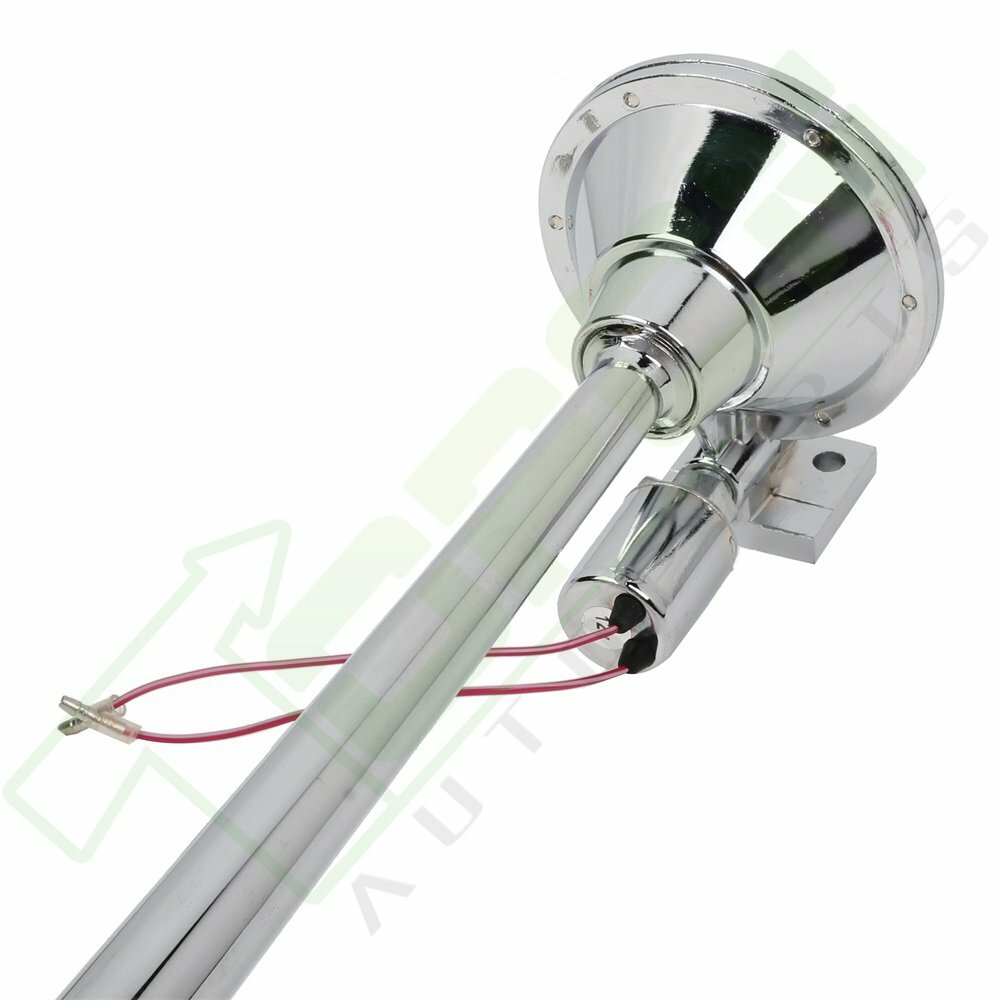 3 Round Chrome Trumpet Air Horn - 12/24 Volt Train Horn | F224768 – Fortpro USA 3 Round Chrome Trumpet Air Horn - 12/24 Volt Train Horn | F224768 – Fortpro USA