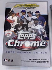 NEW 2020 Topps Chrome Update Hanger Boxes - 3x MLB Chrome Trading Card Hangers