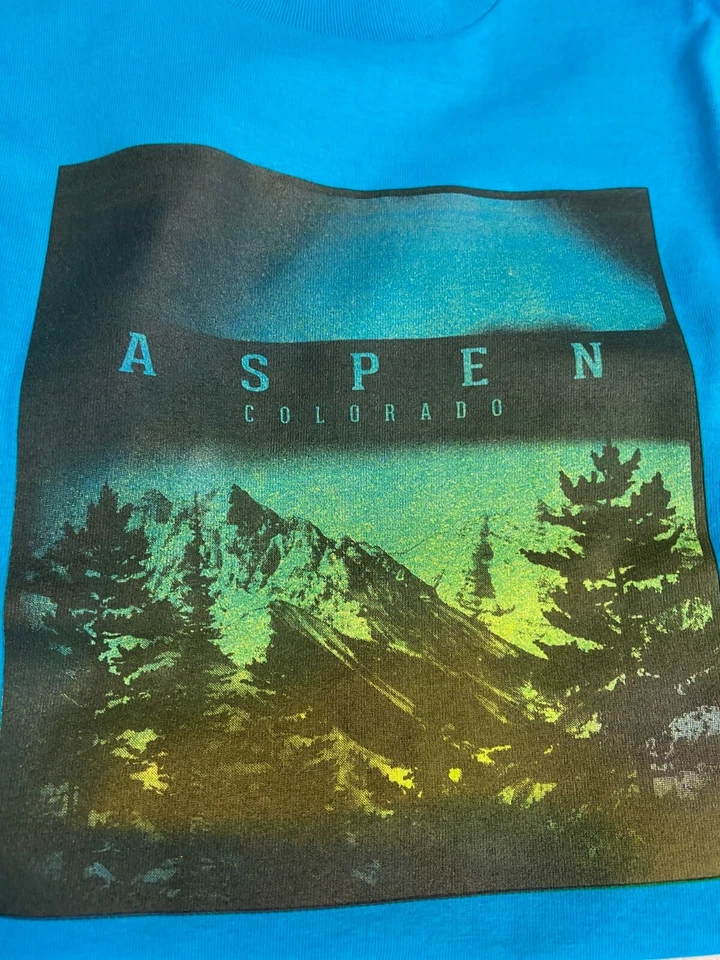 Camiseta para niños jóvenes talla M color/diseño elección Colorado estación de esquí snowboard Foto 2 de 4