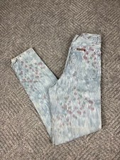 Vintage Sergio Valente Jeans Women's 25x30 High Waist Tapered Leg Abstract NOS