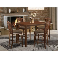 Dining Counter Height Set-Pub Table And Kitchen Dining Chairs