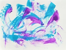 ABSTRACT 2018-33 Collectible ORIGINAL Acrylic Painting by Artist Benita Blair