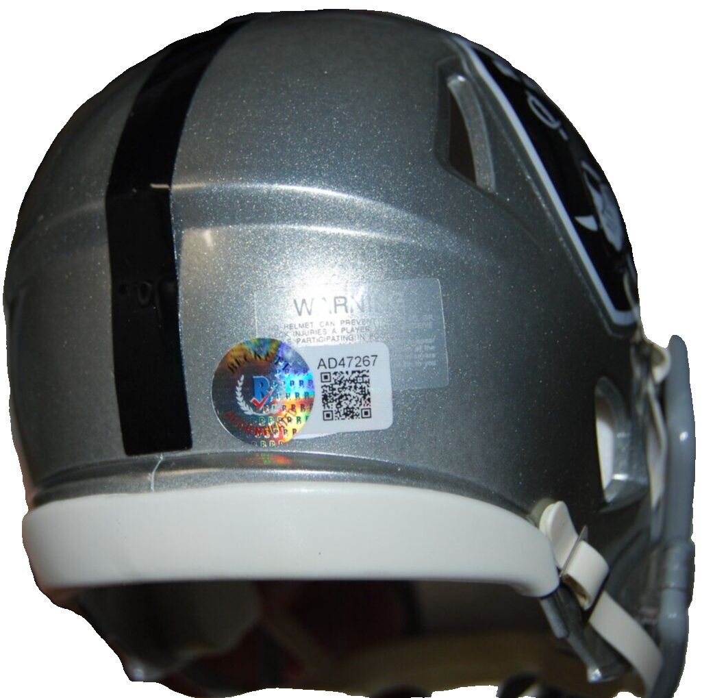 ANTONIO PIERCE signed (LAS VEGAS RAIDERS) mini football helmet
