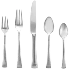 Lenox - FEDERAL PLATINUM - GLOSSY -  Flatware 5pc. Setting  (Service for One)