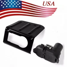 Trailer Brake Harness Towing 7-Pin Round/4-Pin Flat Plug Connector for09-23 Ford