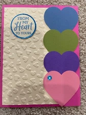 Random heart friendship valentine card kit of 10 made w/ Stampin' Up!