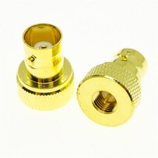 2pcs BNC Female jack To SMA Male Connector Adapter for Vertex Kenwood Golden