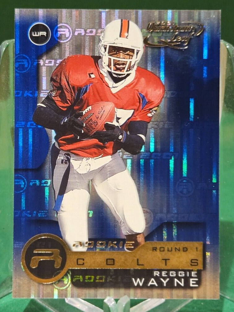 2001 Quantum Leaf REGGIE WAYNE #228 Rookie                                    R2