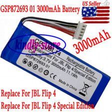US Seller 3000mAh Battery For JBL Flip4 For Flip 4 Special Edition GSP872693 01