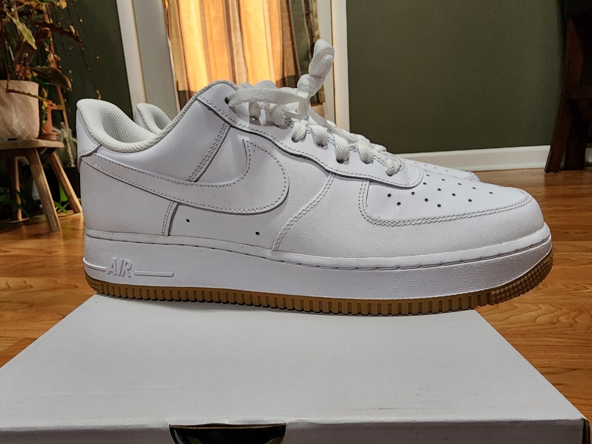 Size 11 Nike Air Force Low White Gum 194955734698| - Main Image