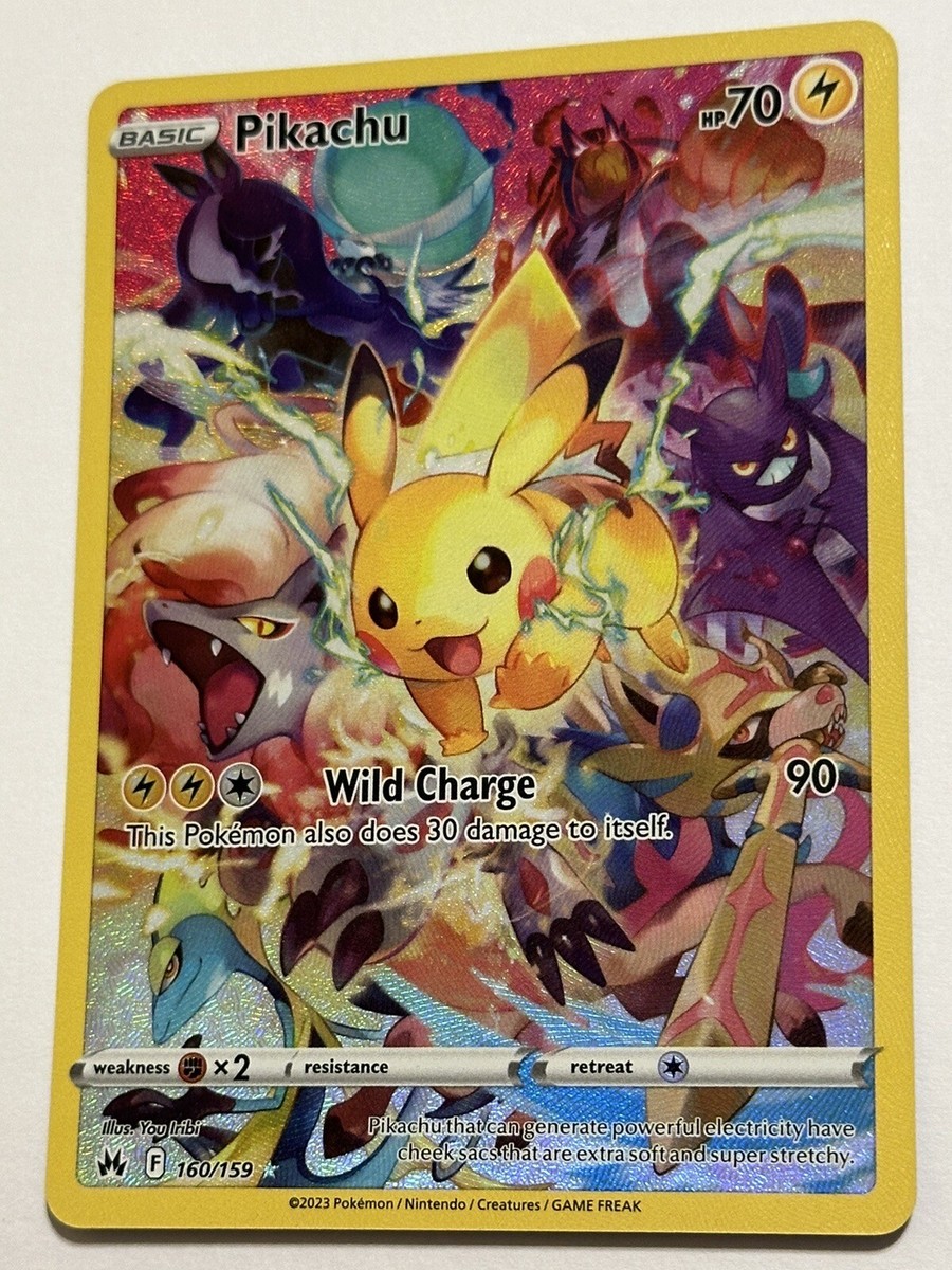 Pokémon TCG Pikachu Crown Zenith 160/159 Holo Secret Rare | eBay
