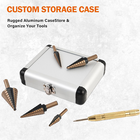 5 PCS Brocas escalonadas para metal kit set con punzon automatico para metales