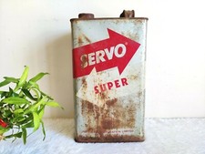 Vintage Indian Oil Servo Super Werbe Blechdose F&uuml;r Automobile T995