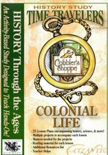 History Study Time Travelers: Colonial Life PC MAC CD lesson plans science tools