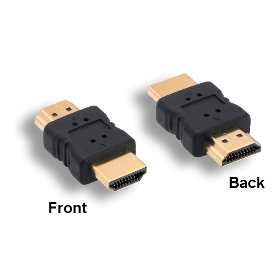 KNTK HDMI Male To Male Adapter Coupler for TV PC Monitor Projector Game Console