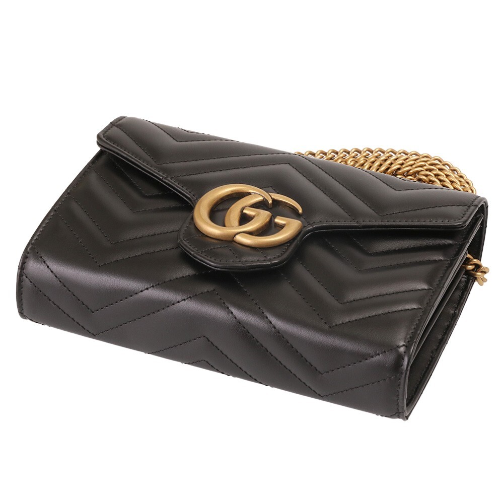 GUCCI| (474575 DTD1T 1000) GUCCI Shoulder Bag Women GG Marmont Mini Leather 474575