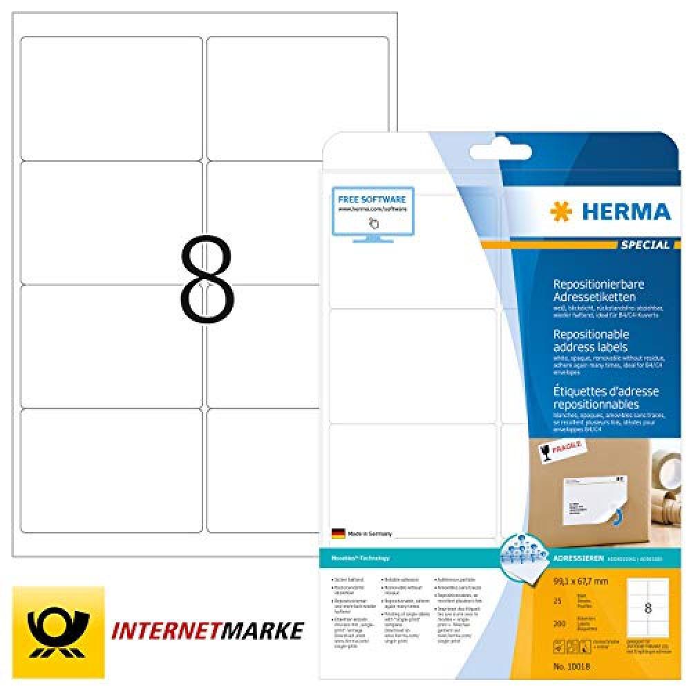HERMA 10018 etichetta per corrispondenza Bianco - NUOVO