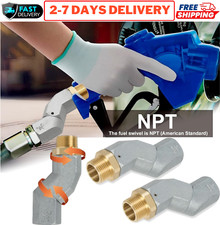 2pcs 3/4" Fuel Hose Swivel 360  Rotating Connector for Swivel Fuel Transfer Hose