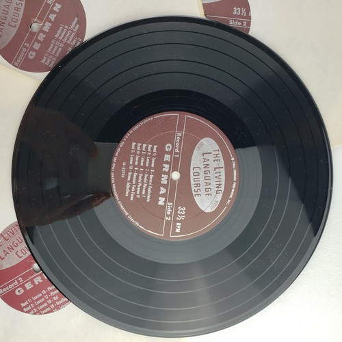 Living German A Complete Language Course Vinyl 40 Lessons 1956 Boxed Vintage - Picture 12 of 12