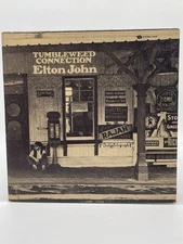 ELTON JOHN TUMBLEWEED CONNECTION 12" LP VG+ VINYL TEXTURED COVER + BOOKLET UNI