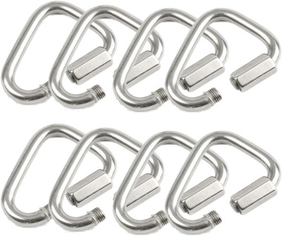 8PCS M5 Delta Quick Link, 304 Edelstahl Dreieck Karabiner Kettenverbinder Schrau