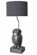 Lampada da tavolo gufo lampada da comodino lampada Uhu lampada figura di uccello lampada da lettura 74 cm