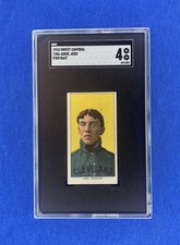 Addie Joss 1909 1910 T206 Portrait Sweet Caporal Back SGC 4