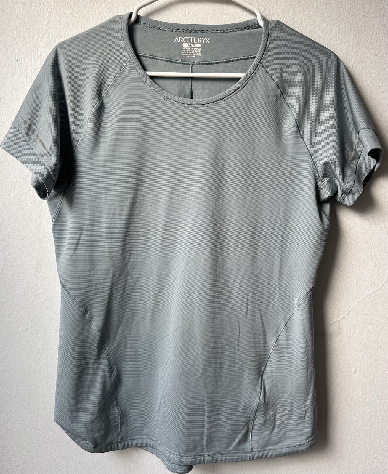 Arc'teryx Camicia da Allenamento Donna Media Manica Corta Girocollo Blu Leggera