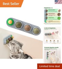 4 Catnip  Silvervine Balls - Edible Chew Toys for Healthy Play