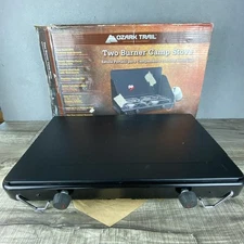 OZARK TRAIL 2 - BURNER PORTABLE CAMP STOVE OUTDOOR EQUIPMENT NEW CLEAN