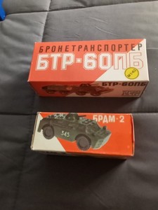 2 Vintage Russian Collector Series Military Tanks . With Boxes. Scare 1:43