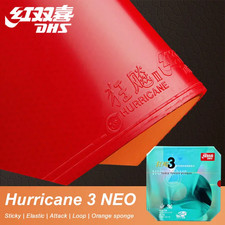 DHS NEO Hurricane 3 Table Tennis Rubber Sticky Professional Ping Pong Orange