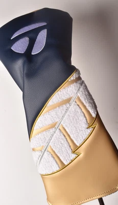 BRAND NEW TAYLORMADE 1 WOOD DRIVER HEAD COVER BLUE/GOLD/WHITE LIMITED EDITION - Image 1 of 4