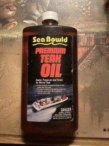 sea bowld premium  marine teak oil 32 fl oz.