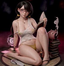 1/24 Resin Beauty Girl Reading Unpainted Unassembled