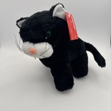 Vintage Halloween Black Cat Plush 1998 King Plush Kitten Kitty New with Tags