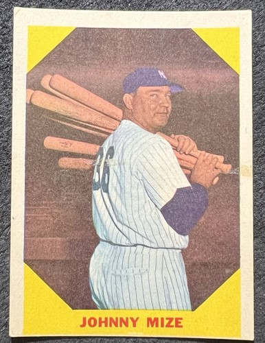 Johnny Mize #38 1960 Fleer card