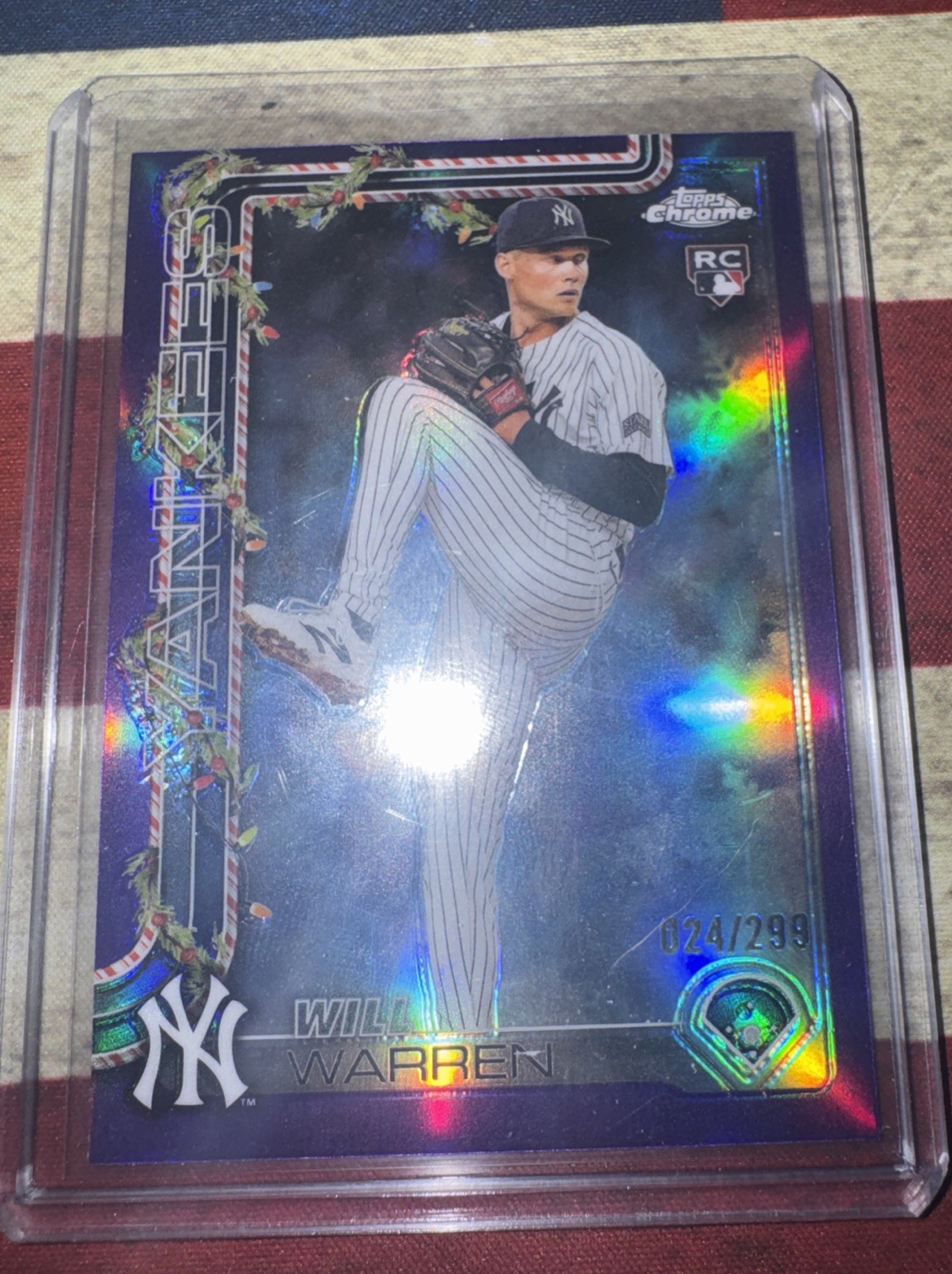 2025 Topps Chrome - Will Warren #81 Purple Refractor /250 (RC)
