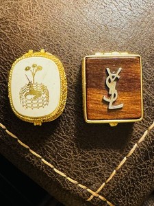 Perfume Compact YvesSaintLaurent And Possession Golden Unicorn Vintage 1960s