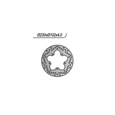 REAR BRAKE DISC YAMAHA YZF R / YZF R ABS 125 2010 6591203#4