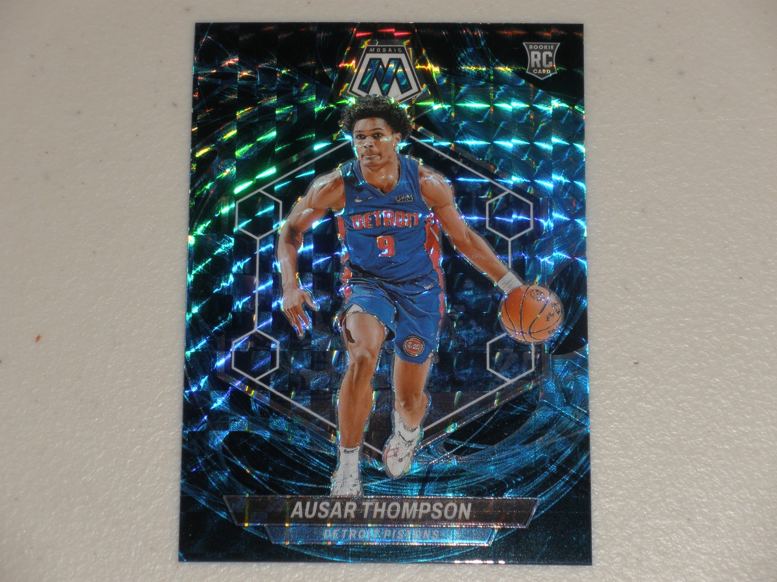 2023-24 Panini Mosaic Rookie Genesis Prizm #226 Ausar Thompson RC SSP