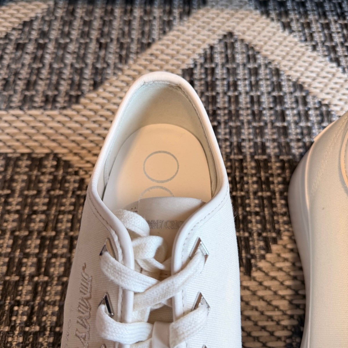 Jimmy Choo Off-White Palma Maxi/F Platform Sneaker Size 39.5 | eBay