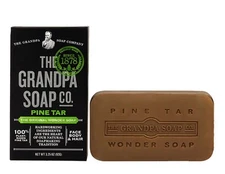 The Grandpa Soap Company Pine Tar Bar Wonder Soap ~ 3 Bars X 3.25 oz
