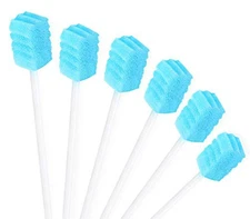 (50 Pack) Disposable Mouth Swabs Sponge - Unflavored & Sterile Oral 50 Pcs 