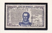 🦬Timbre France N°1618 -Luxe ** Henri IV -  MNH** - 1969🦬
