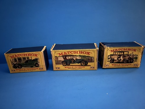 Voiture Miniature Matchbox N°3 - Bus Anglais Lesney 'Models Of Yesteryear', Avec Boîte, Occasion